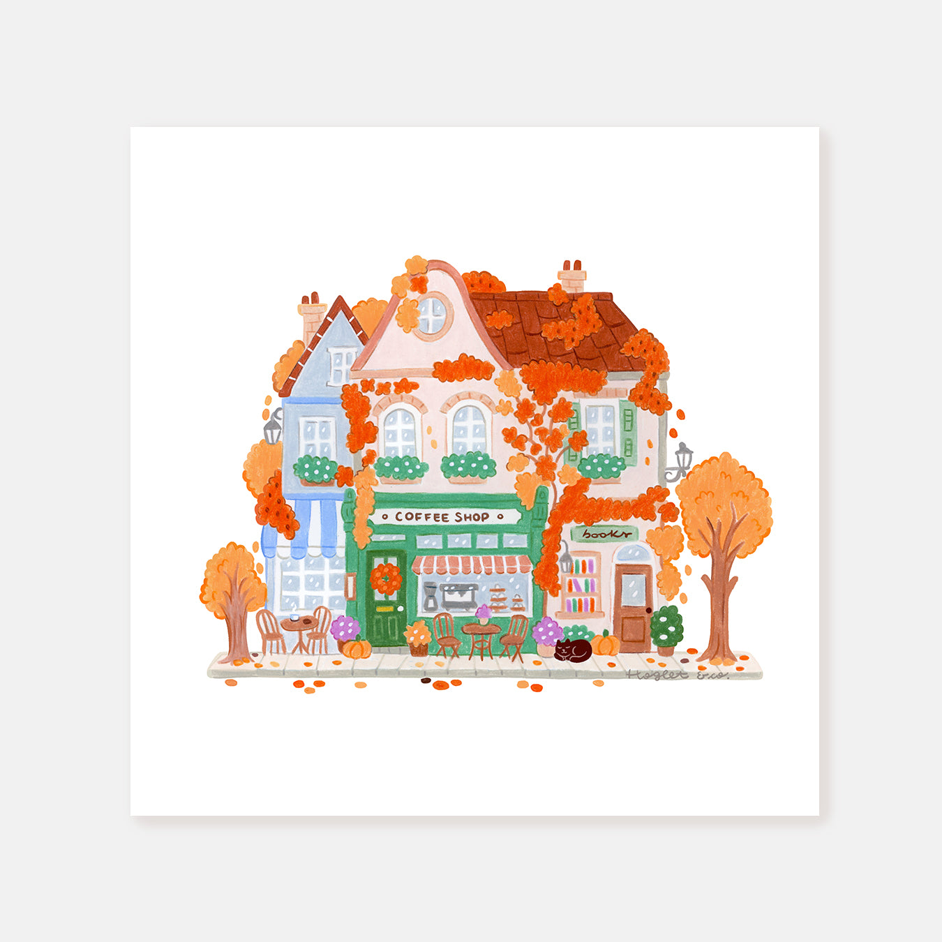 Pretty Cafe || Square Print