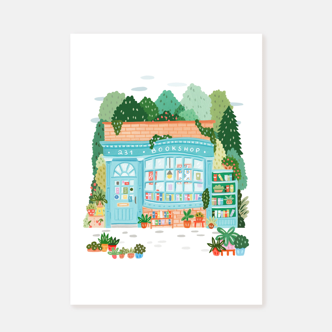 Bookshop || Art Print