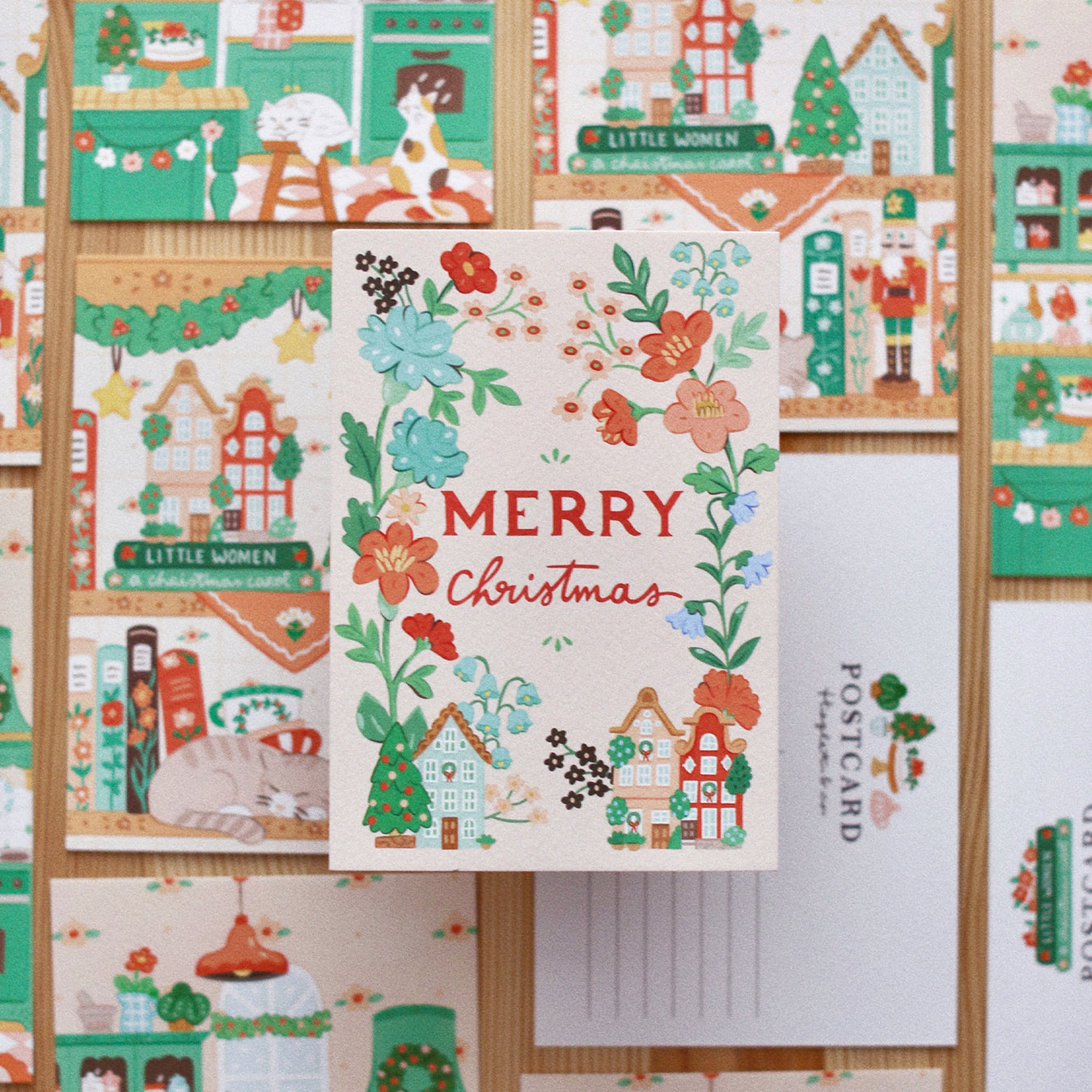 Christmas Florals || Postcard