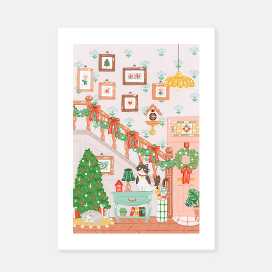 Christmas Hall || Art Print