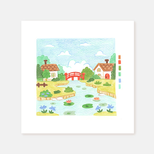 River || Square Print