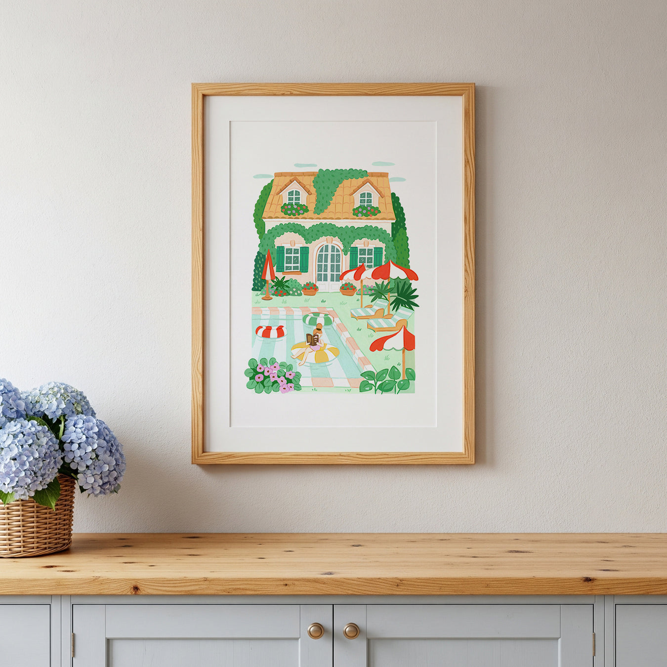 Pool Read || Art Print