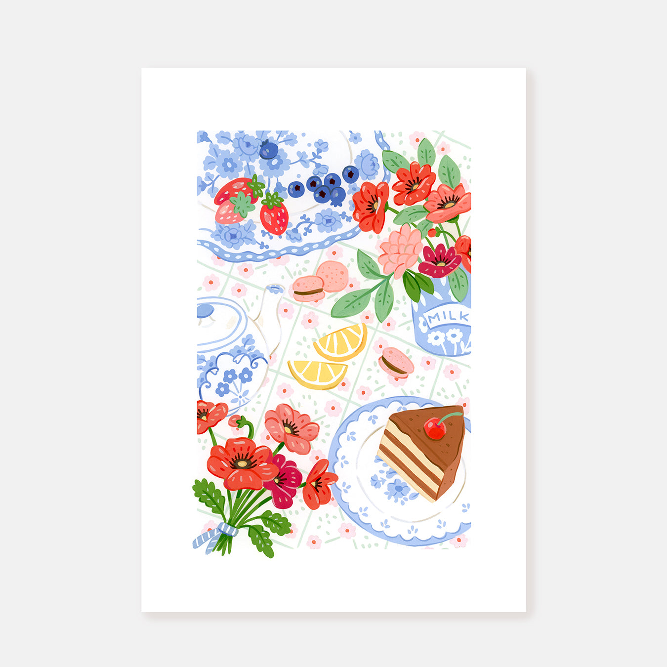 Poppies & Cake || Art Print