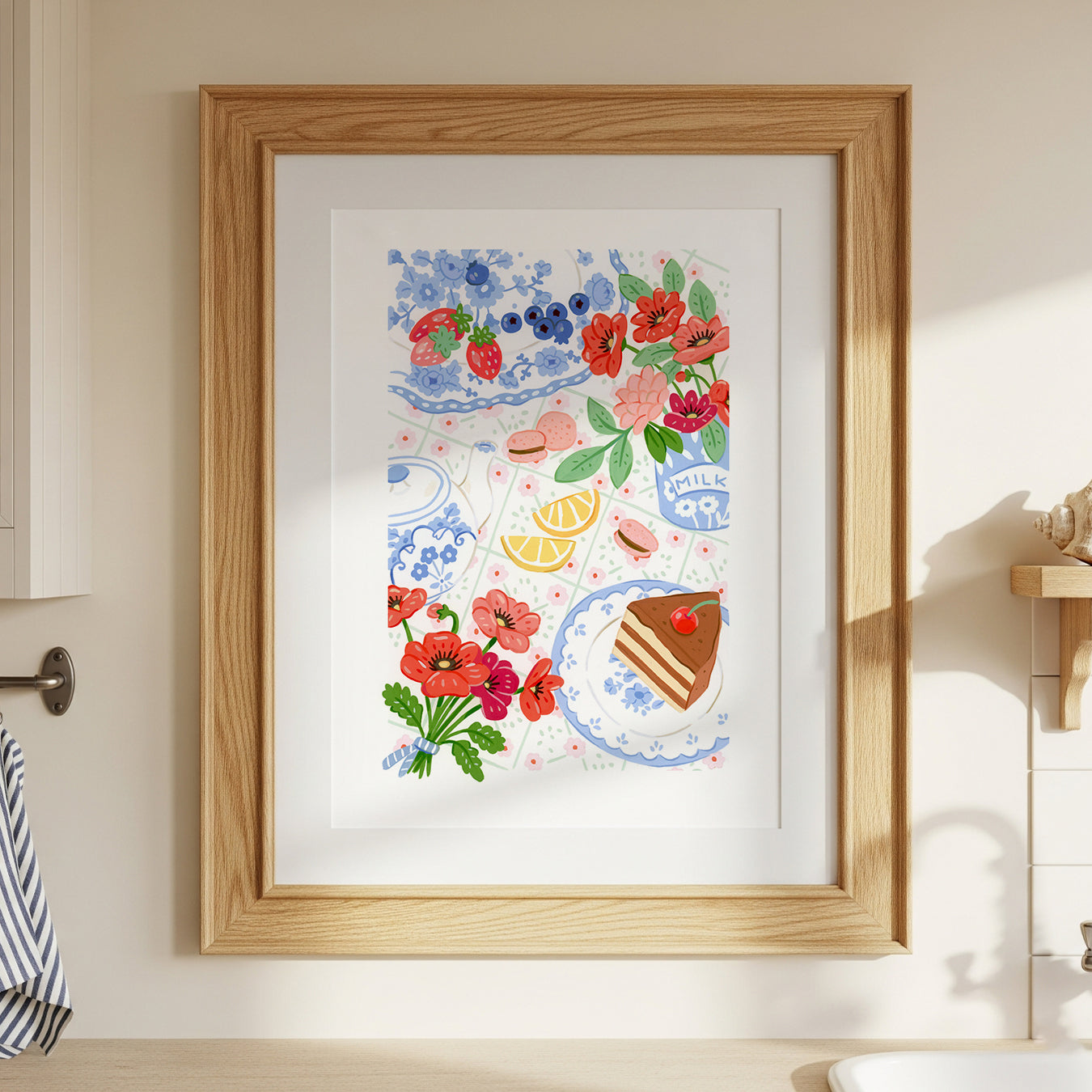 Poppies & Cake || Art Print