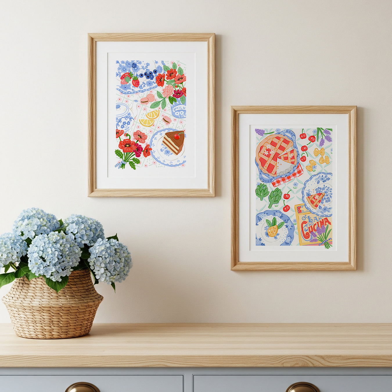Poppies & Cake || Art Print