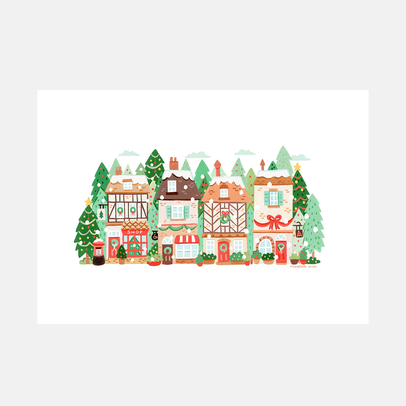Christmas Shopfronts || Art Print