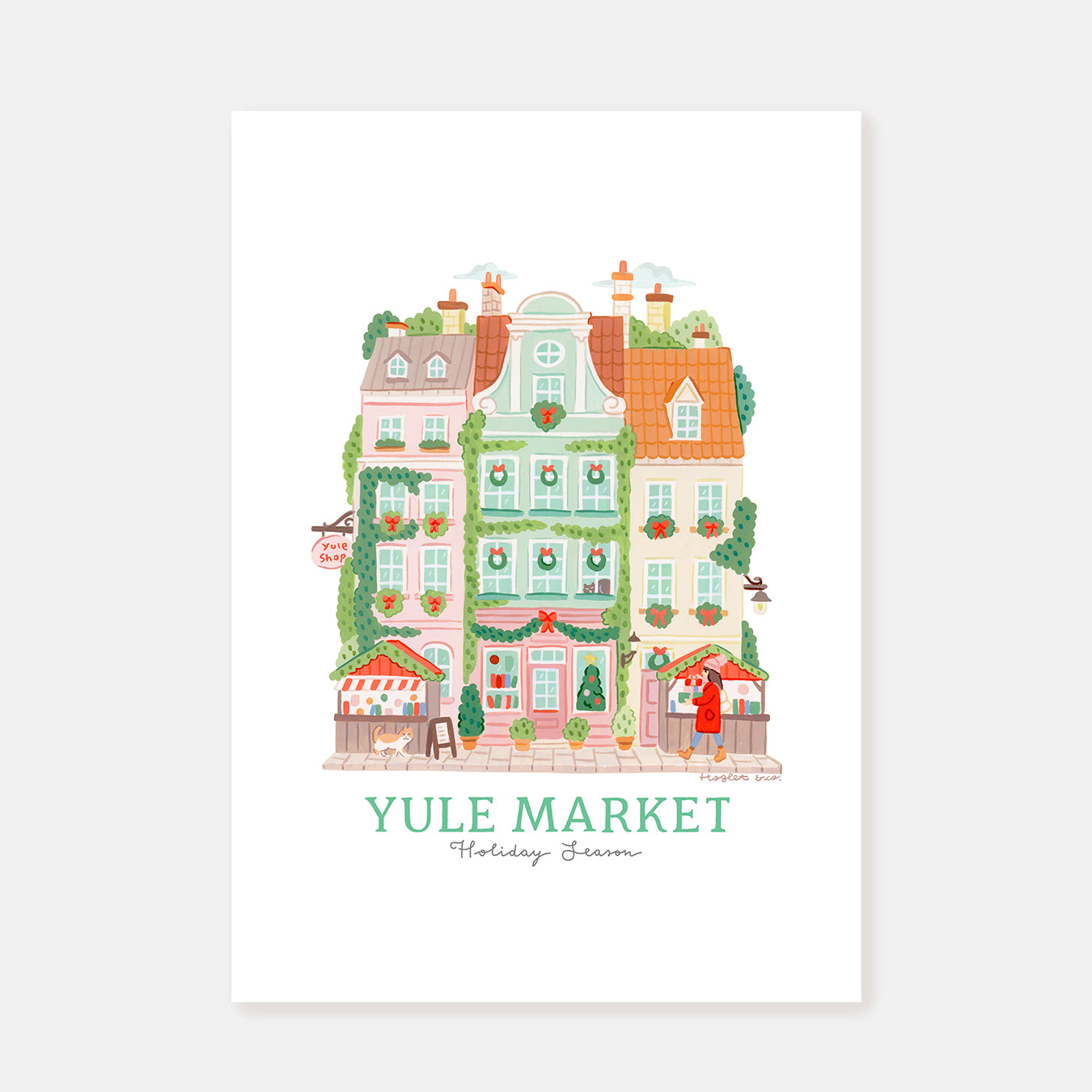 Yule Market || Art Print