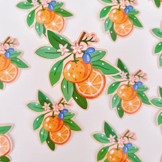 Tangerine || Glossy Vinyl Sticker