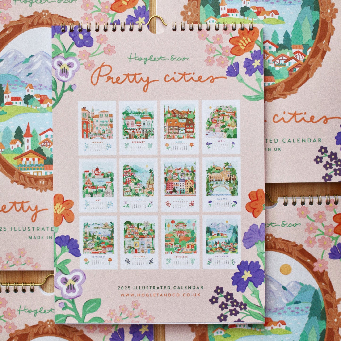 Pretty Cities || 2025 Illustrated Calendar