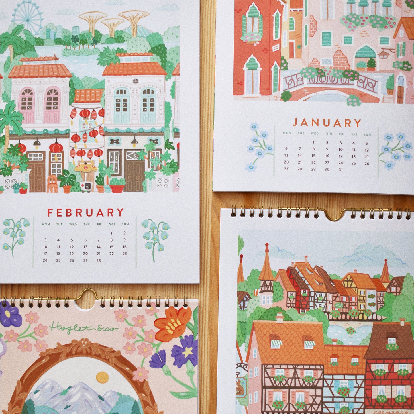 Pretty Cities || 2025 Illustrated Calendar