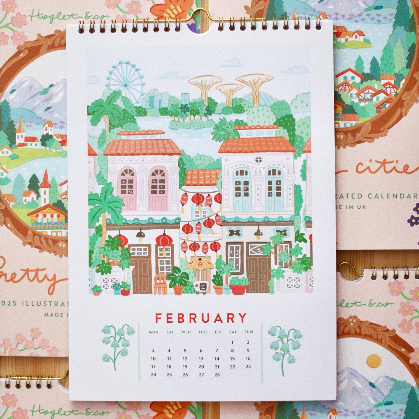 Pretty Cities || 2025 Illustrated Calendar