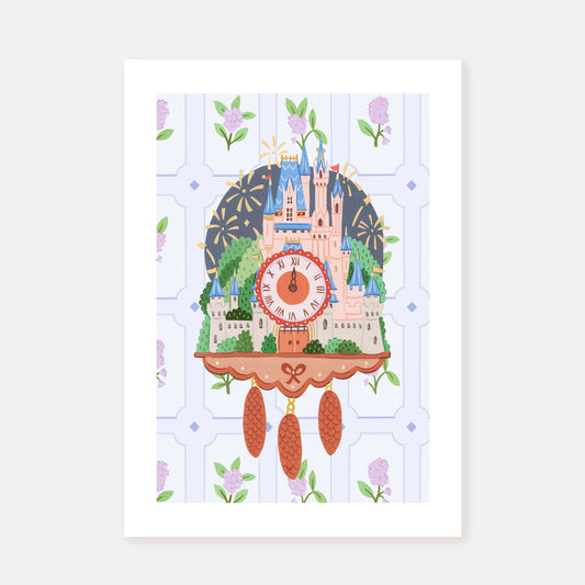 Castle Clock || Art Print