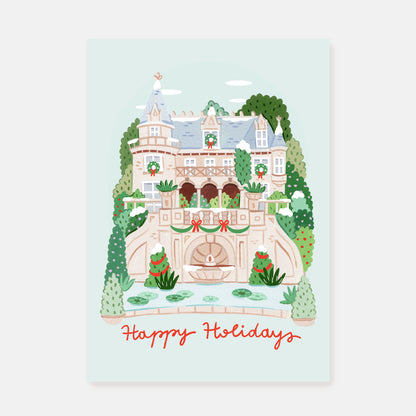 Christmas Castle || Postcard