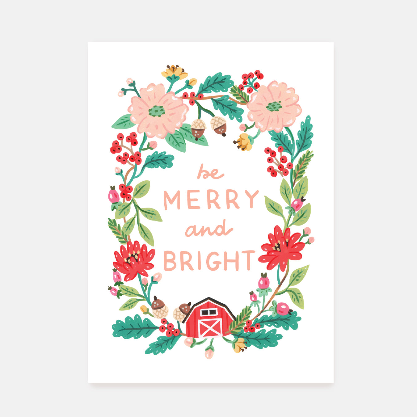 Merry and Bright || Postcard
