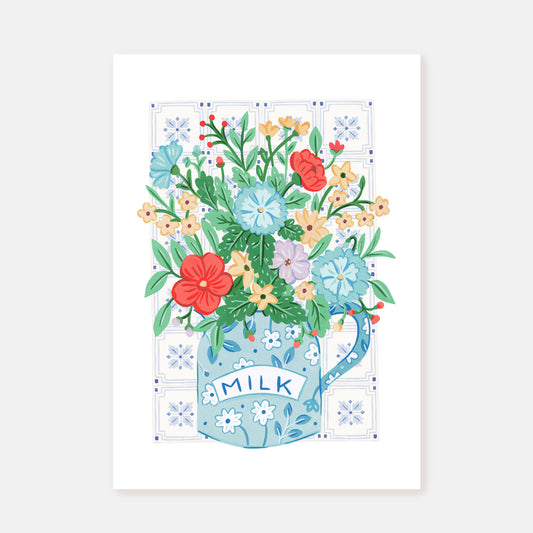 Delft Flowers || Art Print