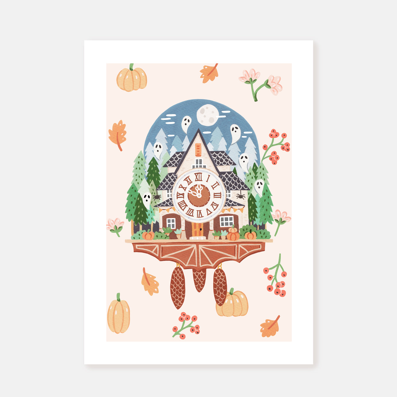 Halloween Clock || Art Print