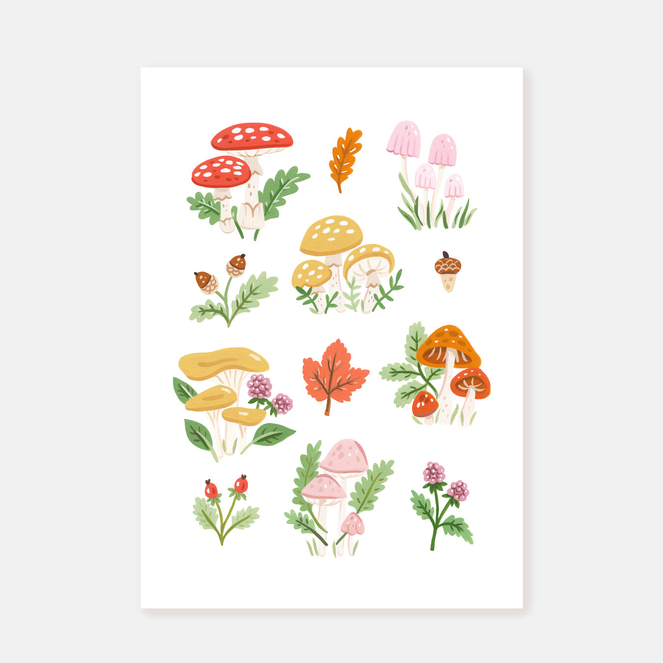 Mushrooms || Art Print