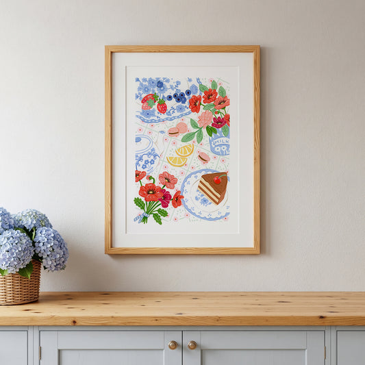 Poppies & Cake || Art Print