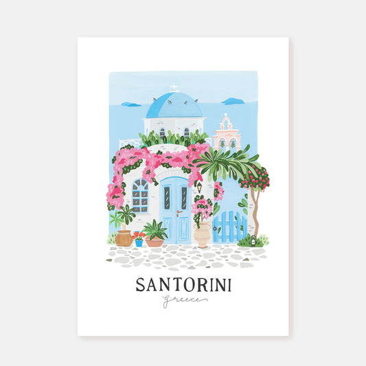 Santorini || Art Print