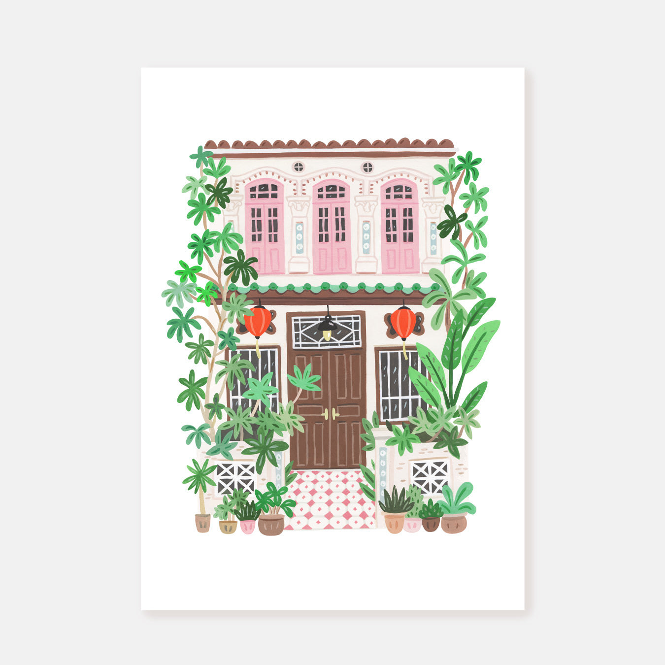 Pink Singapore || Art Print