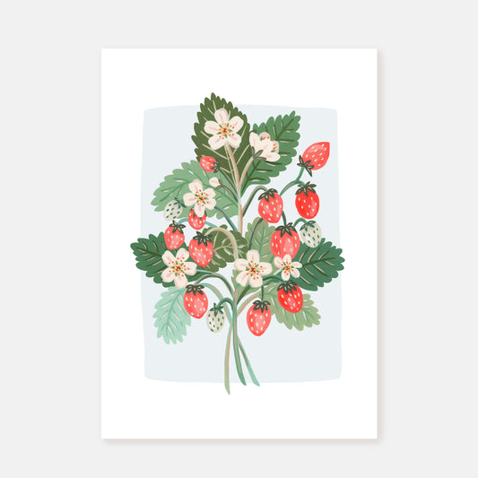 Strawberries || Art Print
