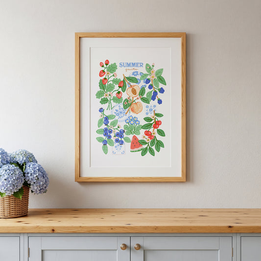 Summer Fruits || Art Print