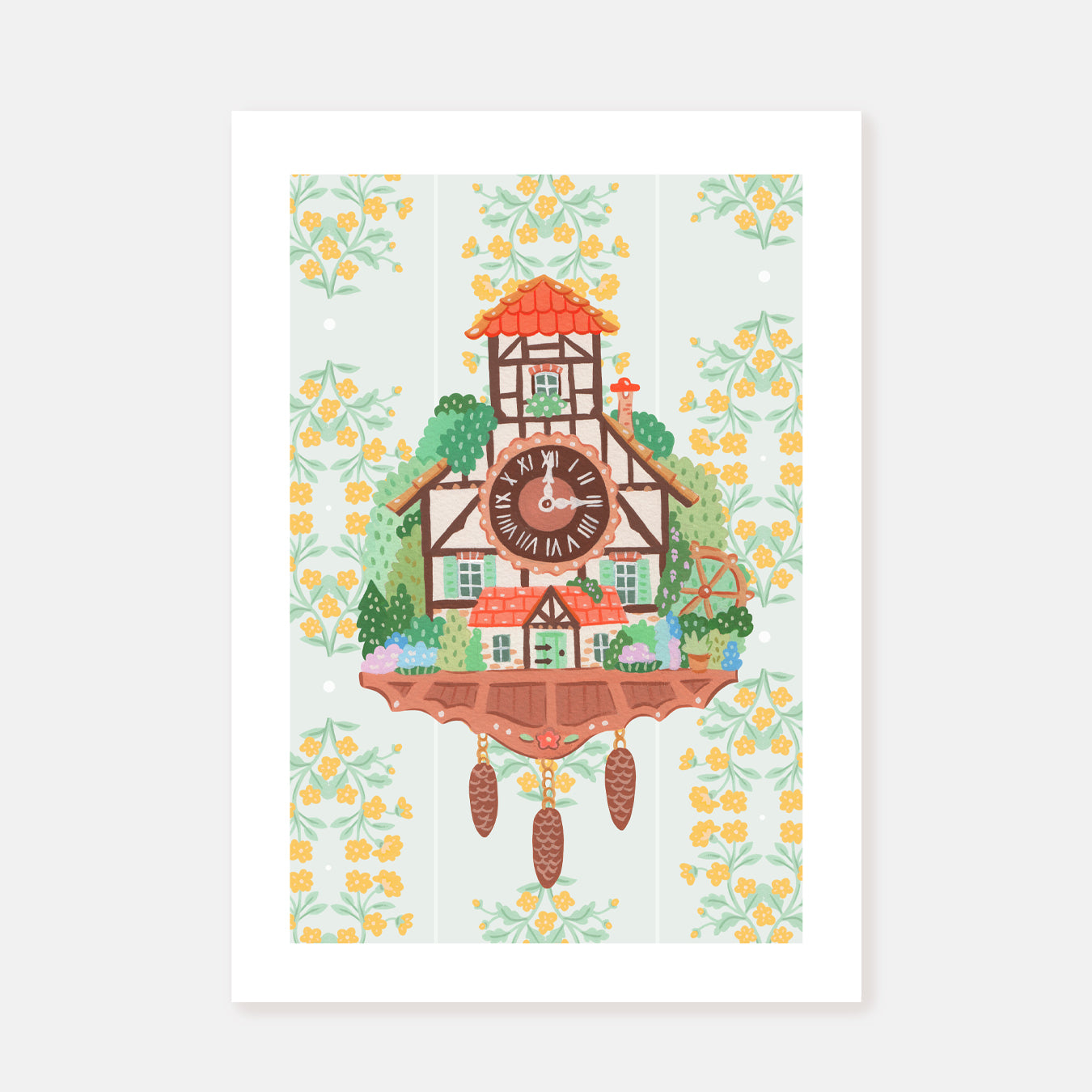 Tudor Clock || Art Print